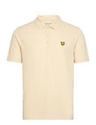 Monogram Jacquard Polo Shirt Cream Lyle & Scott Sport