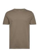 Mens Stretch Crew Neck Tee S/S Khaki Lindbergh