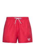 Mens Woven Boxer Red Emporio Armani