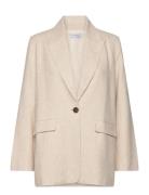 Alyssa Linen Blazer Beige Marville Road