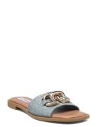 Gene Sandal Blue Steve Madden