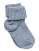 Cotton Rib Baby Socks Blue Mp Denmark