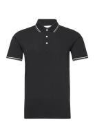 Polo Shirt With Contrast Piping Black Lindbergh