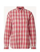 Edith Organic Cotton Flannel Check Shirt Pink Lexington Clothing