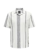 Onscaiden Ss Stripe Linen Resort Noos White ONLY & SONS