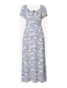 Abigail Dot Print Dress Blue Lexington Clothing