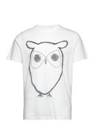 Alder Big Owl Tee - Gots/Vegan White Knowledge Cotton Apparel