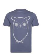 Alder Big Owl Tee - Gots/Vegan Blue Knowledge Cotton Apparel
