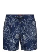 Printed 15" Swim Short Blue Superdry