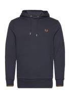 Tipped Hooded Sweatsh Navy Fred Perry