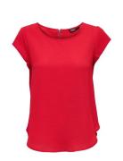 Onlvic S/S Solid Top Ptm Red ONLY