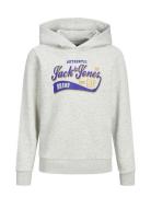 Jjelogo Sweat Hood 2 Col 22/23 Jnr Grey Jack & J S