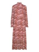 Mschpanthea Rikkelie Maxi Dress Aop Pink MSCH Copenhagen