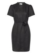 Linen Dress Black Rosemunde