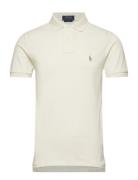 Slim Fit Mesh Polo Shirt Cream Polo Ralph Lauren