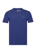 Custom Slim Fit Jersey Crewneck T-Shirt Navy Polo Ralph Lauren