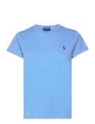 Cotton Jersey Crewneck Tee Blue Polo Ralph Lauren