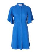 Slfgulia 2/4 Short Shirt Dress Blue Selected Femme