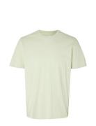 Slhaspen Print Ss O-Neck Tee W Noos Green Selected Homme