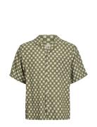 Jprbluryland Print Resort Shirt S/S Green Jack & J S
