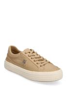 Vulc Sneaker Linnen Beige Tommy Hilfiger