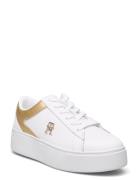 Th Platform Court Sneaker Gld White Tommy Hilfiger