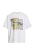 Layered Graphic Relaxed T-Shirt White Calvin Klein