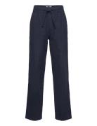 Trousers Linen Blend Navy Lindex