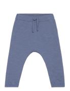 Trousers Slub Solid Blue Lindex