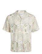 Jjjeff Floral Aop Resort Shirt Ss Beige Jack & J S