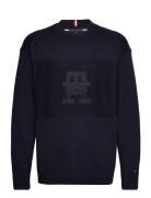 Monogram Crew Neck Navy Tommy Hilfiger