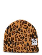 Basic Leopard Beanie Beige Mini Rodini