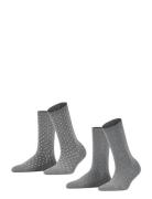 Fine Dot So 2P Grey Esprit Socks