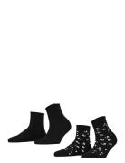 Mini Flower Sso 2P Black Esprit Socks