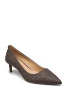 Alina Flex Kitten Pump Brown Michael Kors