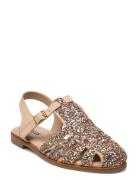 Sandals - Flat - Closed Toe - Op Gold ANGULUS