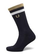Bold Tipped Towelling Sock Navy Fred Perry