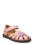 Sandals - Flat - Closed Toe - Pink ANGULUS