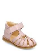 Sandals - Flat - Closed Toe - Pink ANGULUS