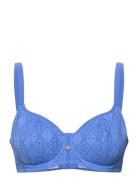 Nomad Nights Uw Sweetheart Bikini Top Blue Freya