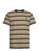 Stripe T-Shirt Beige Fred Perry