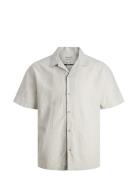 Jjesummer Resort Linen Shirt Ss Sn Grey Jack & J S