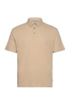 Jprcc Soft Linen Blend Ss Polo Beige Jack & J S