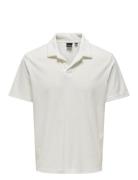 Onsdeniz Reg Terry Ss Polo Cs White ONLY & SONS