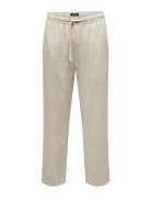 Kobsinus Loose Linen Pant Wvn Beige Kids Only