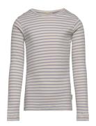 T-Shirt L/S Modal Striped Patterned Petit Piao