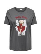 Carboop Life Ss Boxy Tee Lcs Jrs Grey ONLY Carmakoma