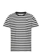 Ola Chrome Badge T-Shirt Gots Patterned Double A By Wood Wood