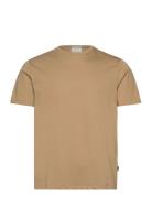 Mercerized Cotton Tee S/S Beige Lindbergh Black