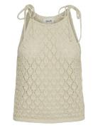 Vmevelyn Sl Halterneck Crochet Top Vma Beige Vero Moda